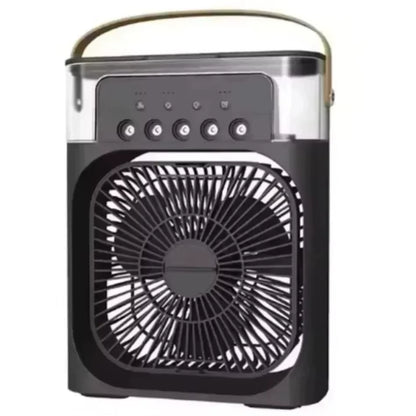 Portable Fan Air Conditioners USB Electric Fan Air Cooler LED Night Light Water Mist Fun 3 in 1 Air Humidifier for Home